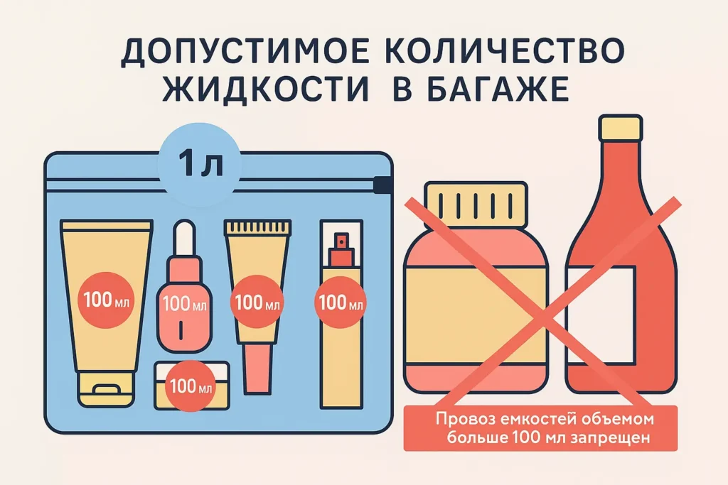 Правила провоза жидкостей